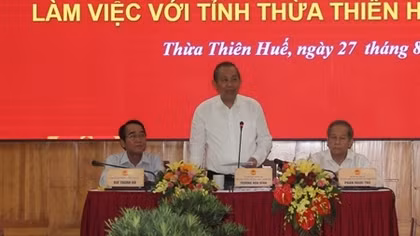 Phó Thủ tướng Thường trực Trương Hòa Bình làm việc với tỉnh Thừa Thiên - Huế