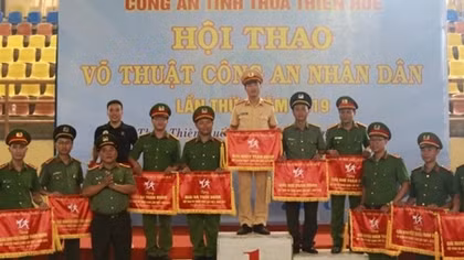 Công an tỉnh Thừa Thiên - Huế khai mạc hội thao võ thuật CAND năm 2019 