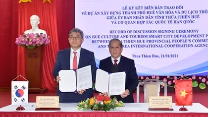 KOICA tài trợ 13 triệu USD xây dựng TP Huế văn hóa và du lịch thông minh