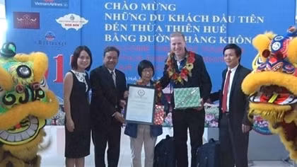 Thừa Thiên- Huế đón đoàn khách quốc tế đầu tiên ‘xông đất’