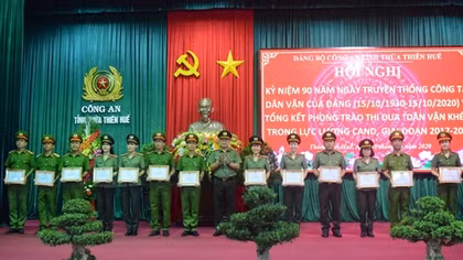Công an Thừa Thiên Huế tổng kết phong trào thi đua “Dân vận khéo” 