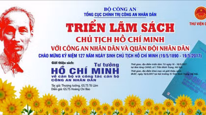 Triển lãm sách "Chủ tịch Hồ Chí Minh với CAND và QĐND"