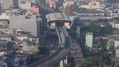 Tàu Cát Linh - Hà Đông chạy thử toàn tuyến