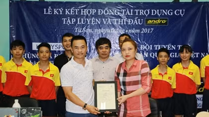 Thương hiệu mạnh thế giới hỗ trợ bóng bàn trẻ Việt Nam