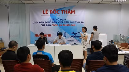 Giải vô địch diễn đàn bóng bàn Việt Nam lần thứ 10 Cúp Báo CAND có thêm nội dung U8 và U10