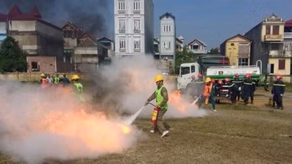 Các quận, huyện TP Hà Nội kỷ niệm 55 năm ngày truyền thống lực lượng Cảnh sát PCCC