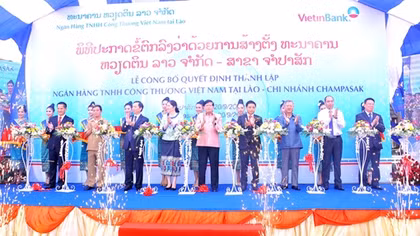 VietinBank tại Lào khai trương Chi nhánh Champasak