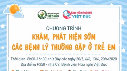 BV Việt Đức khám miễn phí trẻ em nhằm phát hiện sớm các bệnh lý thường gặp 
