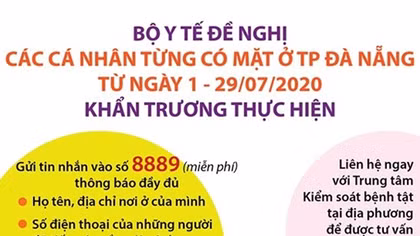 Bộ Y tế đề nghị người dân thực hiện tốt 6 khuyến cáo phòng chống dịch