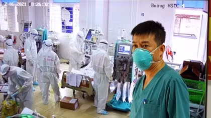 Khu điều trị bệnh nhân COVID-19 nặng ở Bắc Giang hoạt động gần hết công suất 