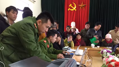 Huyện đảo Cô Tô cấp căn cước công dân lưu động cho nhân dân