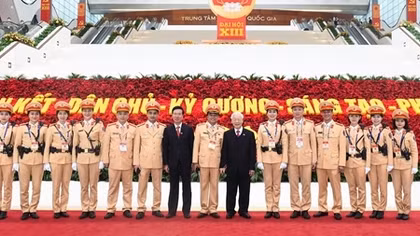 CSGT - đơn vị "mặt tiền" góp phần bảo vệ thành công Đại hội Đảng