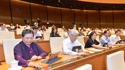 Biểu quyết thông qua Nghị quyết về chương trình giám sát tối cao năm 2021 của Quốc hội. 