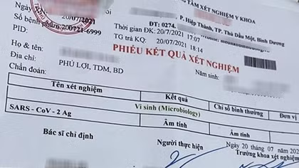 Liên tiếp phát hiện giấy xét nghiệm COVID-19 giả
