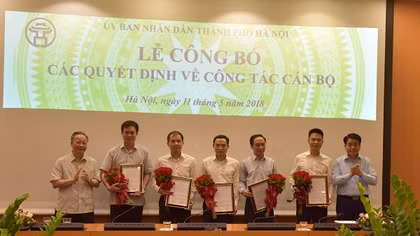 Hà Nội điều động, bổ nhiệm 5 Phó Giám đốc Sở, Ban Quản lý dự án