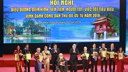 Hà Nội vinh danh 10 Công dân Thủ đô ưu tú 2019