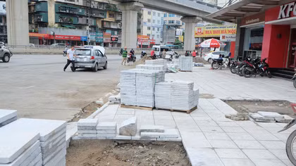 Hà Nội bất ngờ công bố kết luận chất lượng lát đá vỉa hè