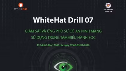 Diễn tập ứng phó sự cố sử dụng Trung tâm điều hành an ninh mạng SOC