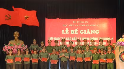 Học viện ANND trao bằng tốt nghiệp Cao cấp lý luận chính trị cho học viên khóa 2