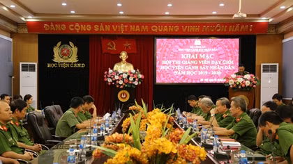 Học viện CSND khai mạc Hội thi giảng viên dạy giỏi