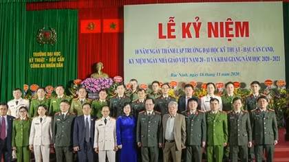 Trường Đại học Kỹ thuật - Hậu cần CAND kỷ niệm 10 năm thành lập