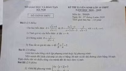 Đã xác định được thủ phạm làm lọt đề thi Ngữ văn và Toán ra ngoài