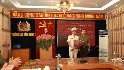 Trường Cao đẳng ANND I có tân Phó Hiệu trưởng