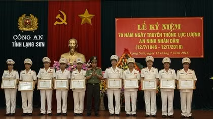 Công an Lạng Sơn kỷ niệm 70 năm Ngày truyền thống lực lượng An ninh