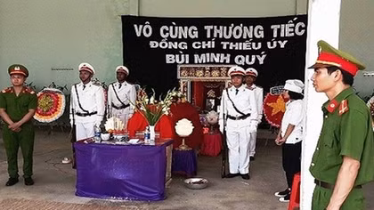 Xót xa tiễn biệt Thiếu úy Bùi Minh Quý hy sinh