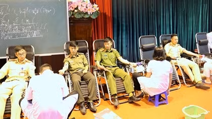 Hơn 350 đoàn viên Công an tỉnh Hải Dương hiến máu tình nguyện
