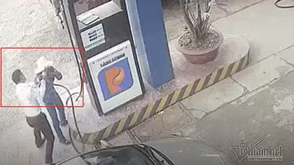 Cán bộ ngân hàng tung chưởng đánh vỡ đầu nữ nhân viên bán xăng