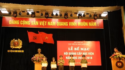 Học viện ANND tôn vinh giảng viên dạy giỏi cấp học viện