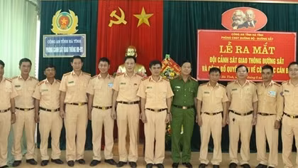 Ra mắt Đội CSGT đường sắt Công an tỉnh Hà Tĩnh