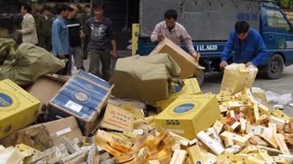 Cục Cảnh sát phòng chống tội phạm và buôn lậu phía Nam tăng cường chống thuốc lá lậu