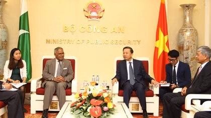 Việt Nam và Pakistan tăng cường hợp tác trong lĩnh vực an ninh