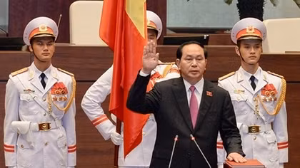 Chủ tịch nước Trần Đại Quang tuyên thệ nhậm chức