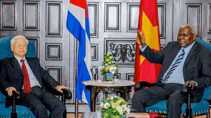 Tổng Bí thư Nguyễn Phú Trọng hội kiến Chủ tịch Quốc hội Cuba