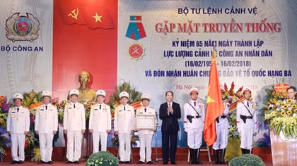 Chủ tịch nước Trần Đại Quang dự kỷ niệm 65 năm Lực lượng Cảnh vệ CAND