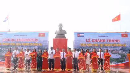 Khánh thành công viên Fidel Castro tại Quảng Trị 