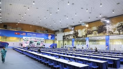 Mục sở thị Trung tâm báo chí quốc tế hội nghị thượng đỉnh Mỹ-Triều 