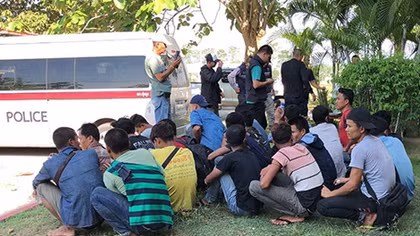 19 người đàn ông Myanmar bị bắt giữ do nhập cảnh bất hợp pháp 