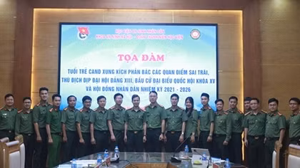 Tuổi trẻ CAND xung kích đấu tranh, phản bác các quan điểm sai trái, thù địch