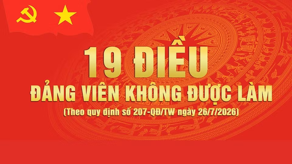 19 điều Đảng viên không được làm