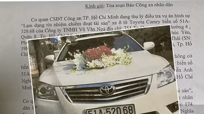 Thiếu tiền trả nợ, thuê xe Camry rồi đem đi cầm cố lấy 200 triệu đồng