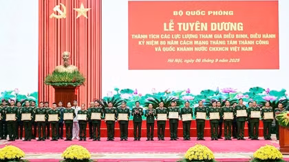 Bộ Quốc phòng tuyên dương các lực lượng tham gia nhiệm vụ A80
