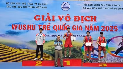 Đội tuyển Wushu CAND đứng thứ 3 toàn đoàn trong giải vô địch Wushu trẻ quốc gia năm 2025