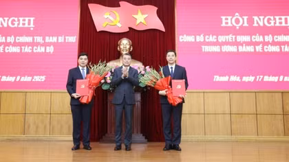 Bộ Chính trị, Ban Bí thư chỉ định 2 Phó Bí thư Tỉnh ủy Thanh Hóa