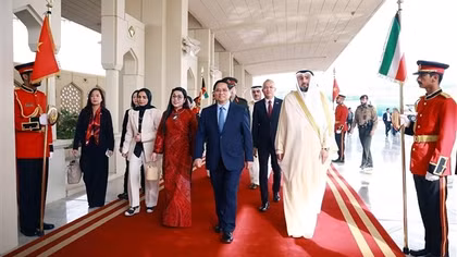 Thủ tướng Phạm Minh Chính và Phu nhân bắt đầu thăm chính thức Kuwait