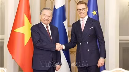 Tổng Bí thư Tô Lâm hội đàm với Tổng thống Phần Lan Alexander Stubb