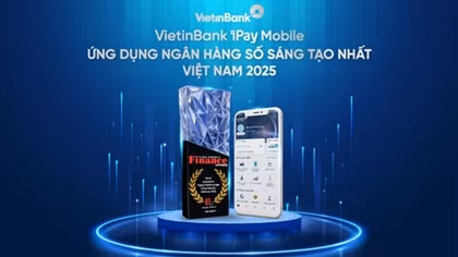 VietinBank iPay Mobile nhận giải thưởng “Ứng dụng Ngân hàng số sáng tạo nhất Việt Nam 2025”